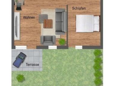 Neureut mit Garten Terrasse TG Keller Fahrradraum Waschraum und..